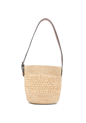 Manebi woven-raffia shoulder bag - Neutrals