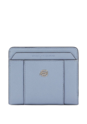 PIQUADRO coin pocket leather wallet - Blue