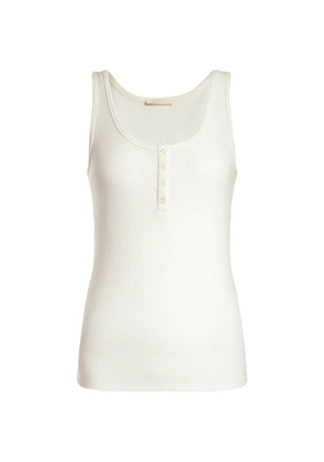 12 STOREEZ Phoebe ribbed tank top - Neutrals