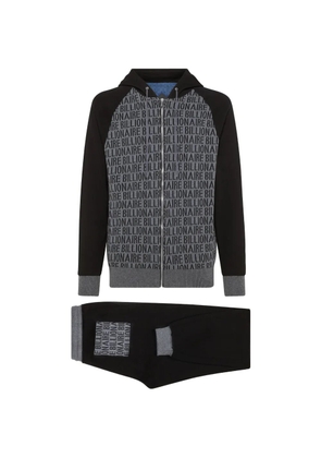 Billionaire logo-detail tracksuit - Black