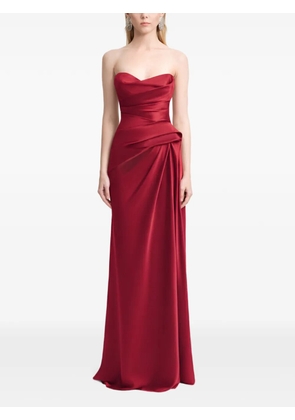 Gemy Maalouf strapless maxi dress - Red