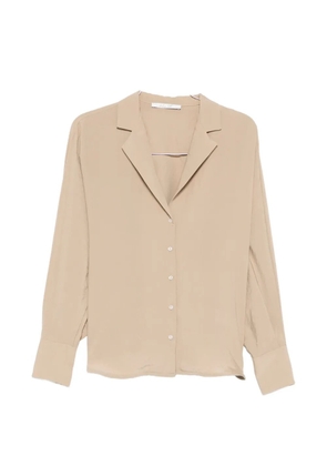 PHILIA LOFT buttoned V-neck shirt - Neutrals