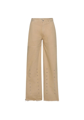 astrum rivet frayed jeans - Neutrals