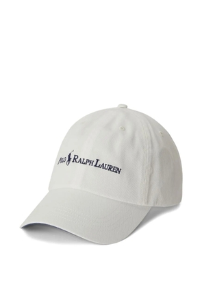 Polo Ralph Lauren logo embroidered cap - White