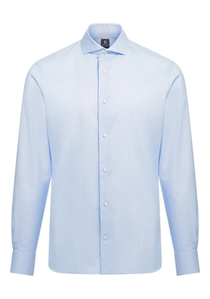 Boggi Milano slim-fit twill shirt - Blue