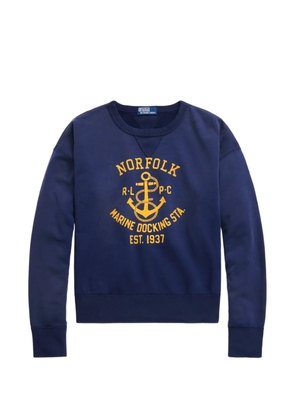 Polo Ralph Lauren anchor-graphic sweatshirt - Blue