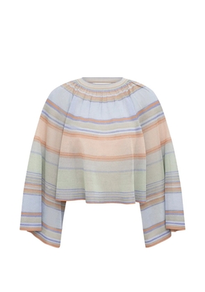 ZIMMERMANN Indra bell-sleeved top - Blue