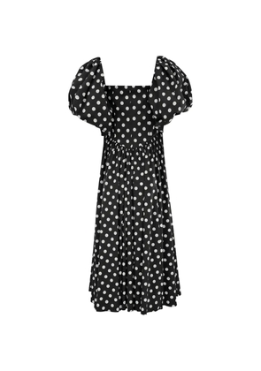 Caroline Constas Christina polka-dot dress - Black