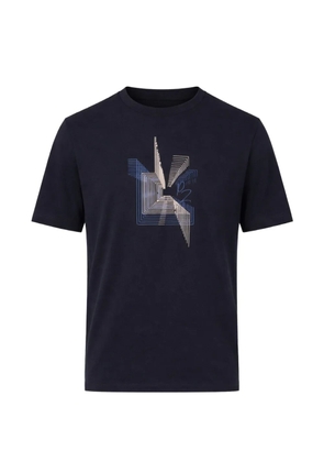 Pal Zileri geometric-graphic T-shirt - Blue