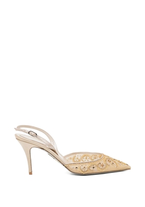 René Caovilla embellished pumps - Neutrals
