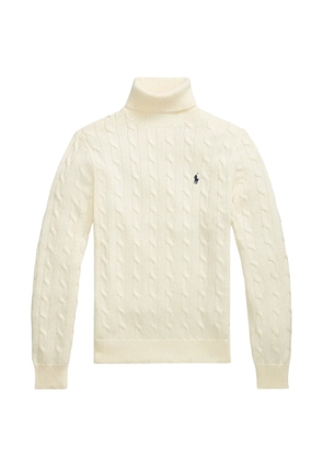 Polo Ralph Lauren cable-knit roll-neck sweater - Neutrals