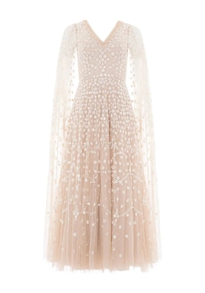 Needle & Thread Clover flower-print maxi dress - Neutrals