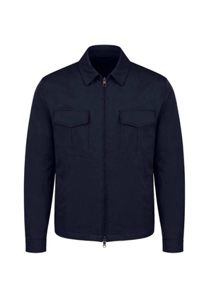 Kiton zip-up pocket jacket - Blue