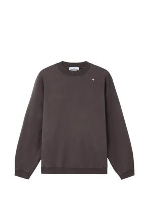 Stone Island crew-neck logo sweatshirt - Grey
