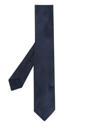 Kiton silk neck tie - Blue