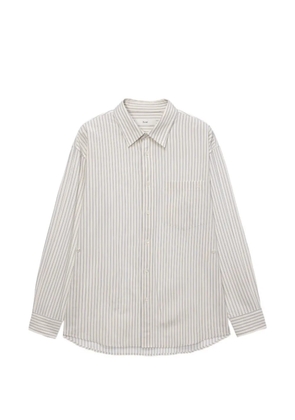 DUNST 2-Way striped pocket shirt - Neutrals