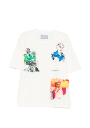 KidSuper portrait print T-shirt - Neutrals