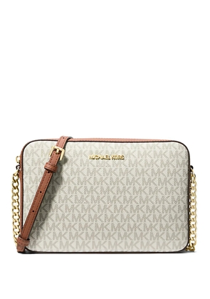 Michael Kors large Jet Set cross body bag - Neutrals