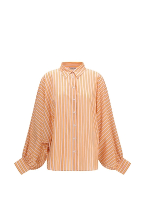 SoSUE Antonia striped long-sleeved shirt - Orange