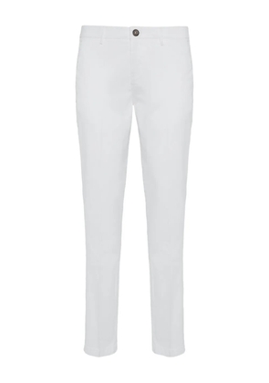 Boggi Milano stretch cotton trousers - White