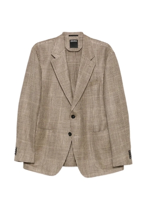 Zegna buttoned blazer - Neutrals