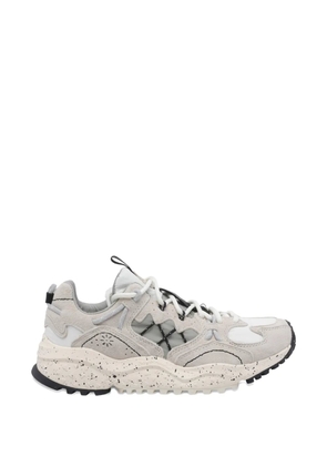 FLOWER MOUNTAIN Yamabushi round toe suede sneakers - Grey