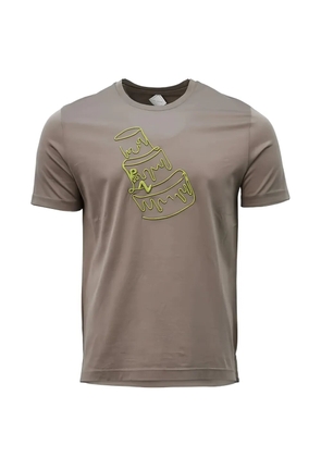 Pal Zileri graphic print T-shirt - Brown