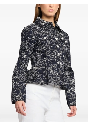 Cinq A Sept Lainy floral-print jacket - Blue