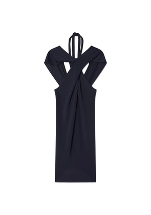 Lanvin twisted halterneck mini dress - Blue