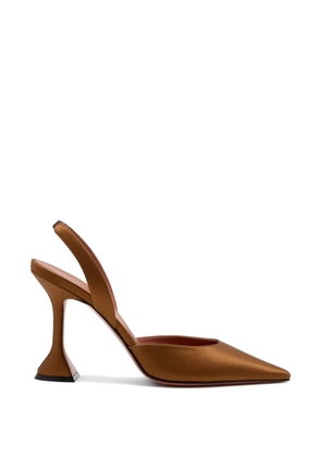 Amina Muaddi 95mm Holli pumps - Brown