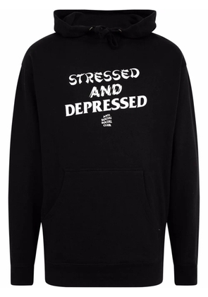 Anti Social Social Club slogan-print hoodie - Black