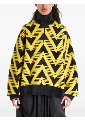 adidas knitted half-zip sweater - Yellow