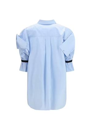 ALAINPAUL elasticated-sleeve shirt - Blue