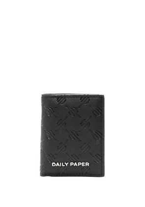 Daily Paper logo-plaque bi-fold wallet - Black