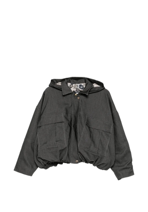 BLAKLACE hooded pocket jacket - Black