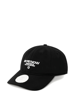 AAPE BY *A BATHING APE® Now logo-embroidery baseball cap - Black