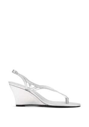 Gimaguas 75mm wedge sandals - Silver