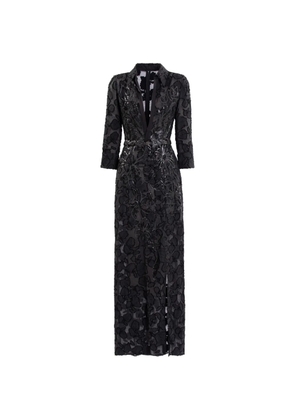 Saiid Kobeisy textured maxi dress - Black