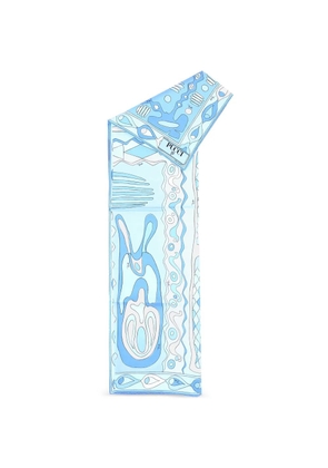 PUCCI Angoli printed scarf - Blue