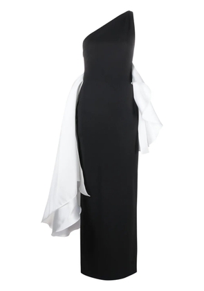 Solace London The Calla one-shoulder dress - Black