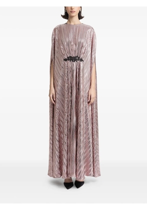 Gemy Maalouf beaded waistline maxi kaftan - Pink