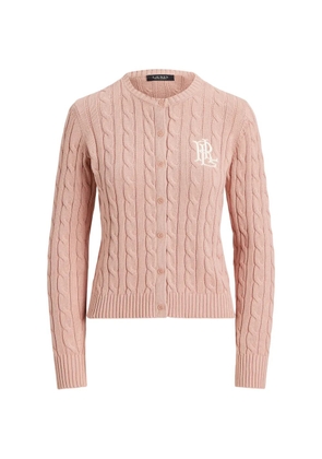 Lauren Ralph Lauren cable-knit cardigan - Pink