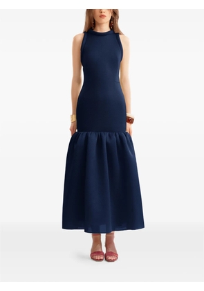 Gemy Maalouf sleeveless midi dress - Blue