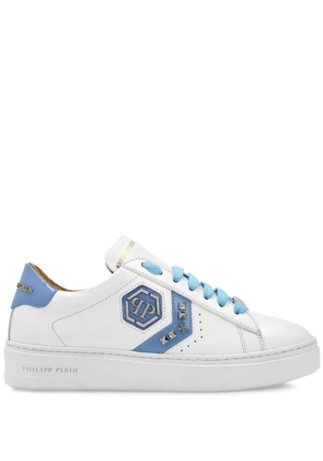 Philipp Plein Arrow Force leather sneakers - White