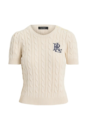Lauren Ralph Lauren cable-knit T-shirt - Neutrals