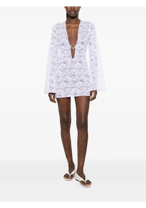 Oséree lace beach dress - White