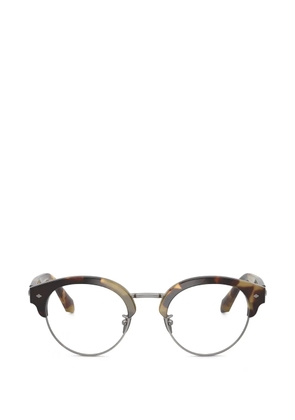 Giorgio Armani round-frame glasses - Brown