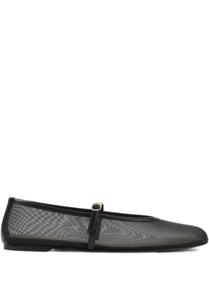 Stuart Weitzman leather ballerina shoes - Black