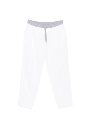 Brunello Cucinelli pocket drawstring track pants - White