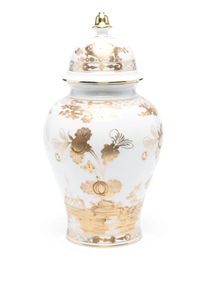 GINORI 1735 large Aurum Potiche vase - White